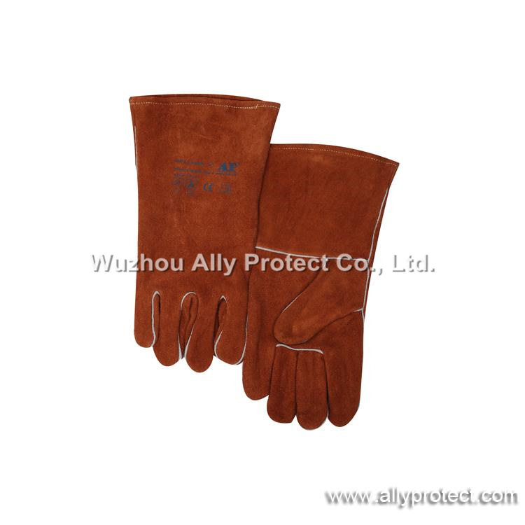 AP-0808 Coffee Leather Welding Gloves